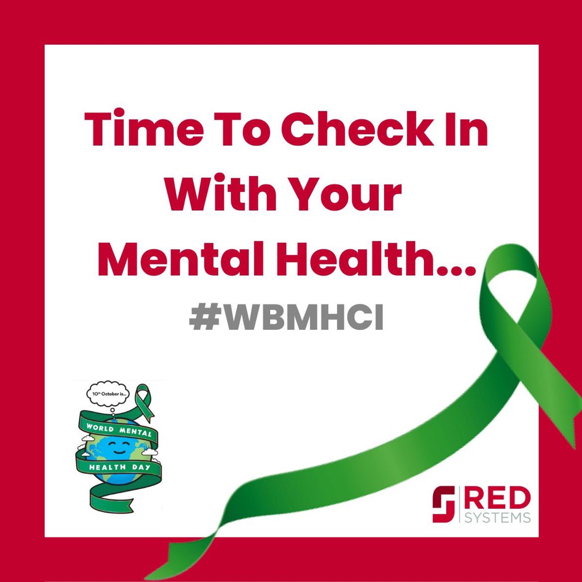 Mental health problems can effect all of us at some point in our lives.
We’re joining thousands in a global day of action  to help end the stigma forever. Take a moment to check in with yourself and your loved ones.

#WBMHCI #WorldMentalHealthDay #wellbeing #wellbeingatwork
