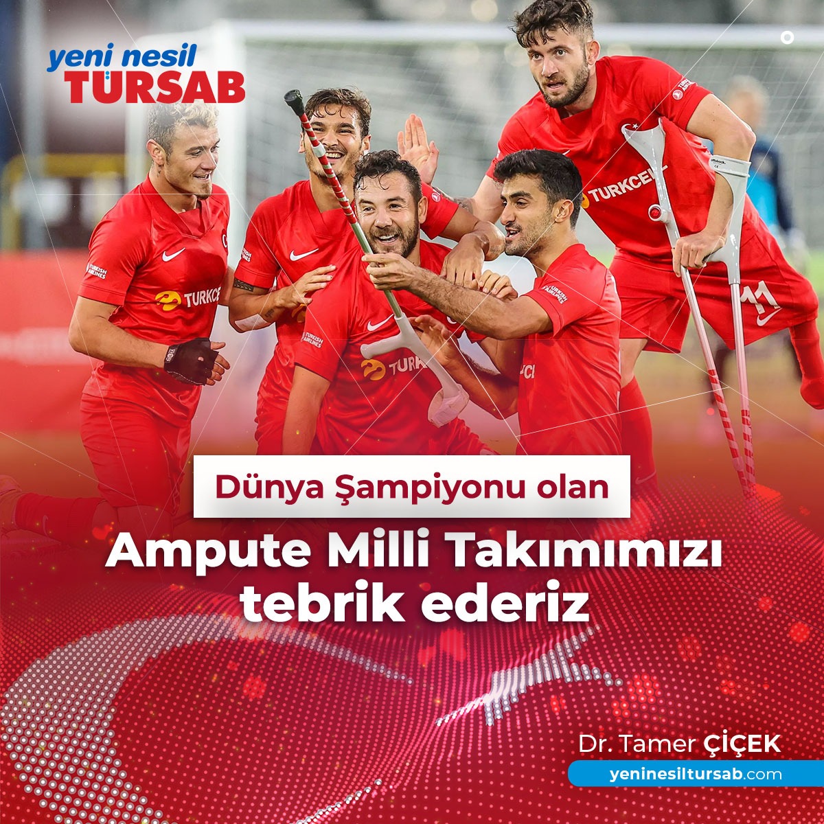 Dünya Şampiyonu olarak bizi gururlandıran Ampute Futbol Milli Takımımızı gönülden tebrik ederiz. 
#BizimÇocuklar <a href="/amputemilli/">Ampute Futbol Milli Takımı</a>
