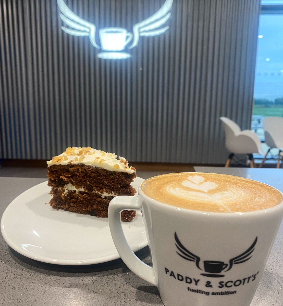 How a rainy ☔️ Monday should always start….. with ☕️ & 🍰 Come & grab yours today!