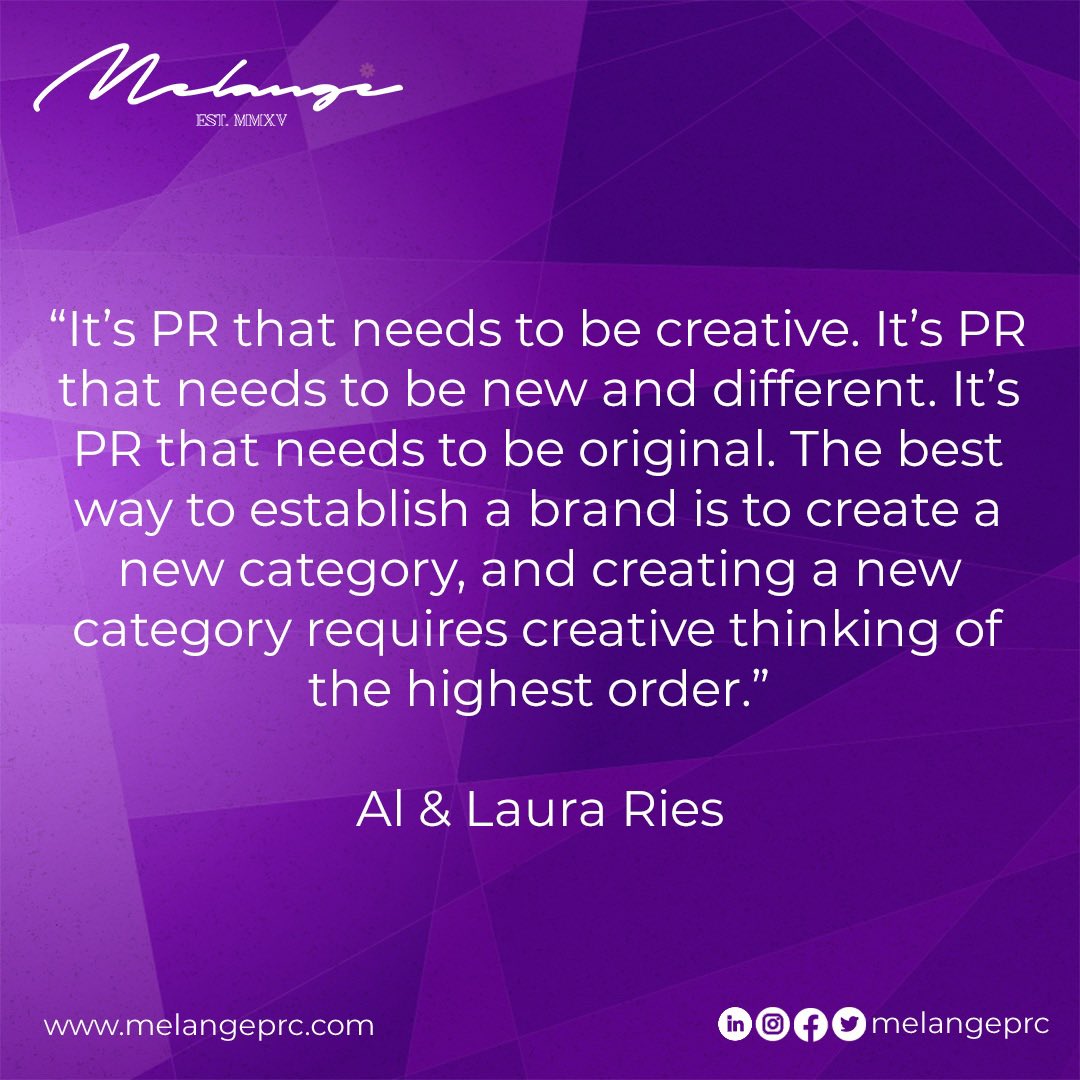 MelangeWorlds's tweet image. New week, new day, new morning, new opportunities to contact Mélange PRC 

At Mélange PRC we have the strategy for your new and existing brand. 

#melangeprc #melangeworlds #publicrelationstips #publicrelationsagency