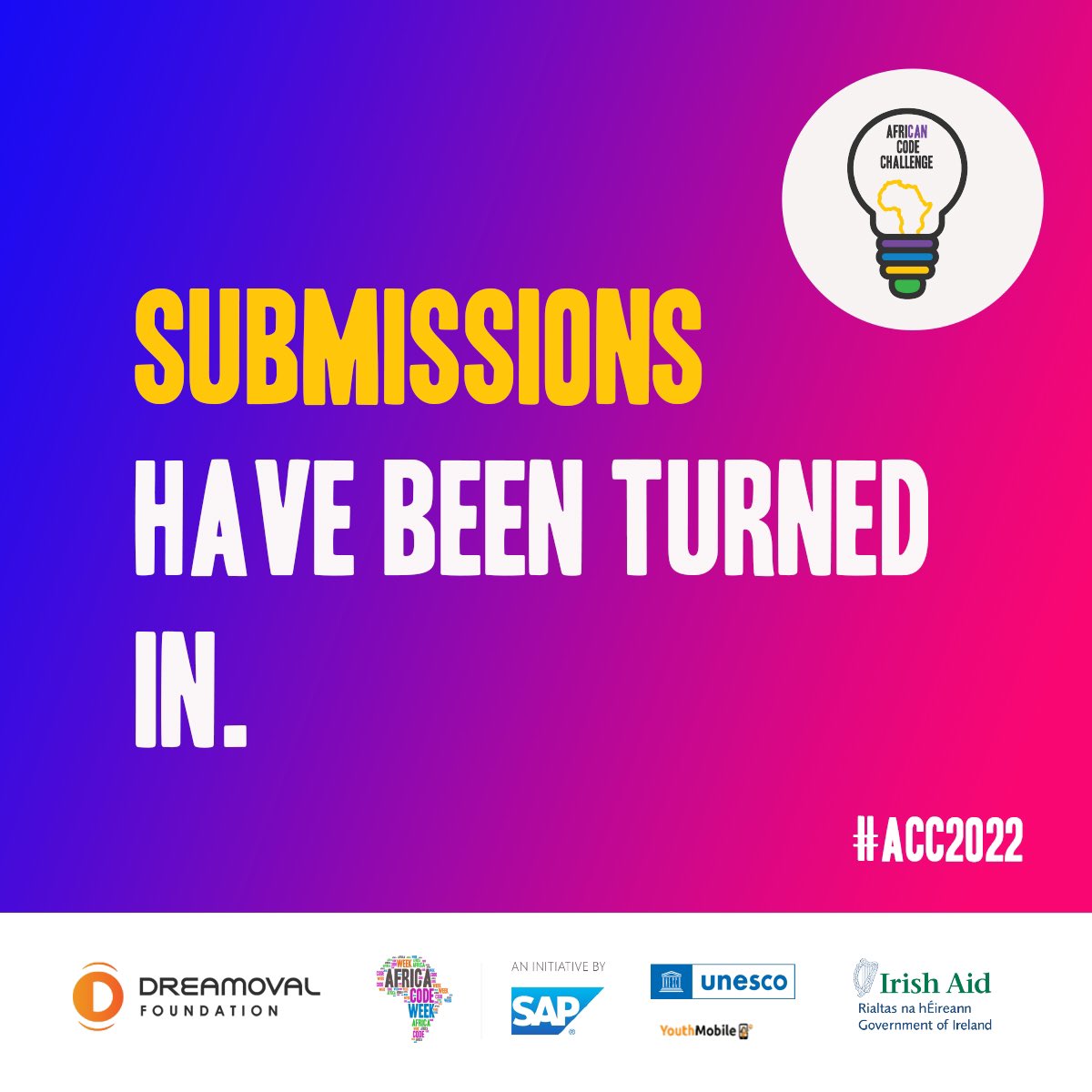 Foundation_DO's tweet image. The judging phase is underway and
submissions are being reviewed.
Will your game make it to the top
three?
@SAP @UNESCO @Irish_Aid @AfricaCodeWeek
#ACC22 #ICT #CodingMadeFun #ProtectingLifeTogether #Technology #SDG17