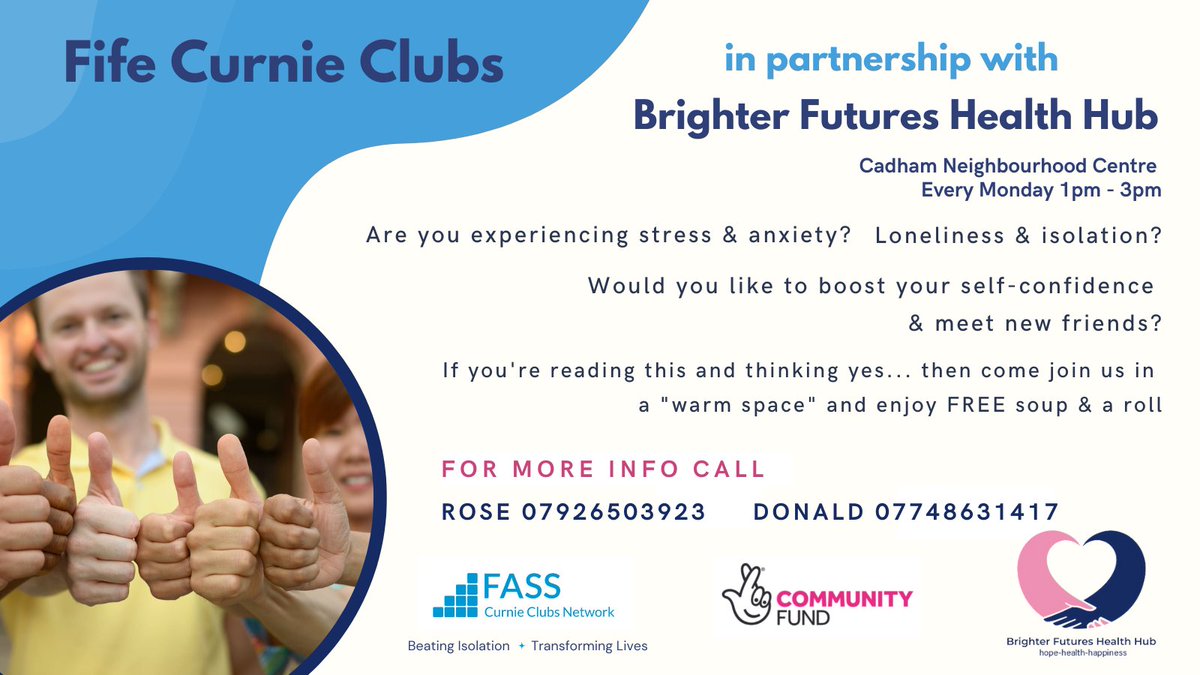 Fife Curnie Clubs (@fifecurnie) on Twitter photo FREE soup & a roll in a warm space - come join us this afternoon at Cadham Neighbourhood Centre <a href="/GlenrothesOur/">Our North Glenrothes Community</a> <a href="/GGlenrothes/">GoGlenrothes</a> FREE soup & a roll in a warm space - come join us this afternoon at Cadham Neighbourhood Centre <a href="/GlenrothesOur/">Our North Glenrothes Community</a> <a href="/GGlenrothes/">GoGlenrothes</a>