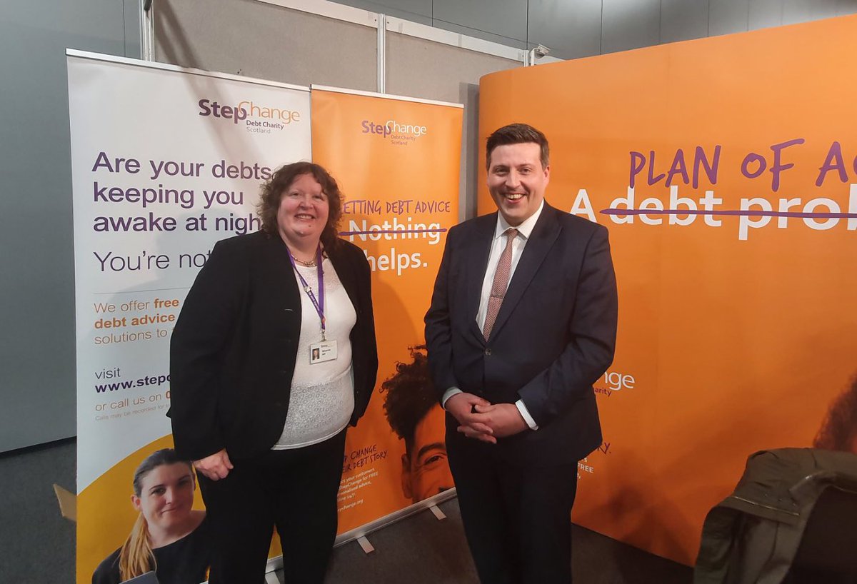 StepChange's tweet photo. Further highlights from our time at the #SNPConference this weekend. Thank you to everyone who stopped by to discuss how we can help people through money worries and debt. 

Don’t wait to get help. We’re here if you need us 🤝 https://t.co/QxTpdMRT3A