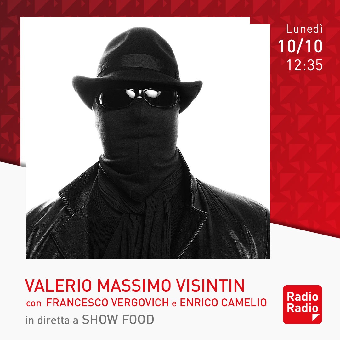 RadioRadioWeb's tweet photo. ▶️ Non perdetevi #SHOWFOOD con Francesco Vergovich e Enrico Camelio
⏰ In diretta dalle 12:05 avremo lo Chef Igles Corelli, Dario Cecchini e Leonardo Romanelli
❗️ Dalle 12:35 ai microfoni Gianfranco Vissani e Valerio M. Visintin https://t.co/iv9AICFYJC