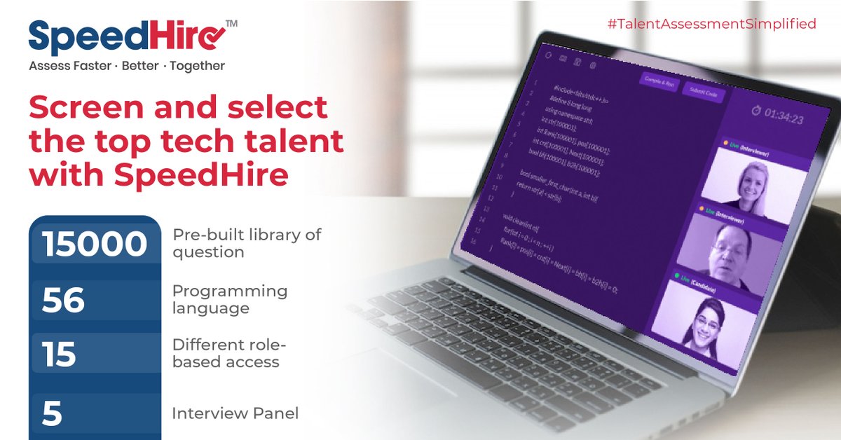 speed_hire's tweet image. Time to stop relying on resumes and start assessing candidates based on their skills. Want to know more, please visit: bit.ly/3aA3zqP 
Schedule your live demo with us: bit.ly/3BnEo9G
#SpeedHire #AssessmentSimplified #TalentAssessmentSimplified #HR #HumanResource