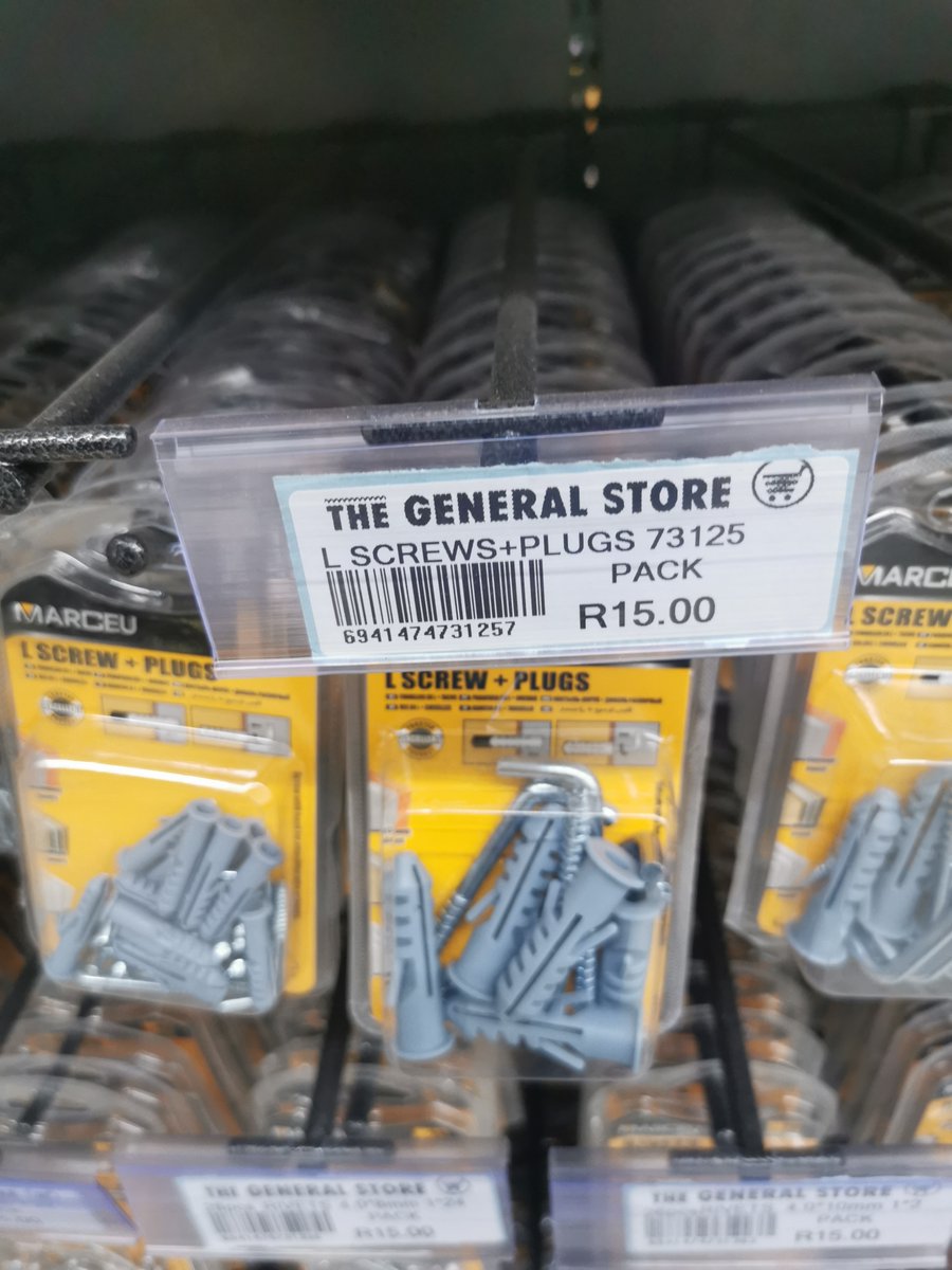 TGSOnlineZA's tweet photo. The General Store has the best screws for chipboards and other softer types of wood.Β Β Very ideal for linking wood pieces together. #TheGeneralStore #TGSEdenvale https://t.co/FWD3cDTjwM