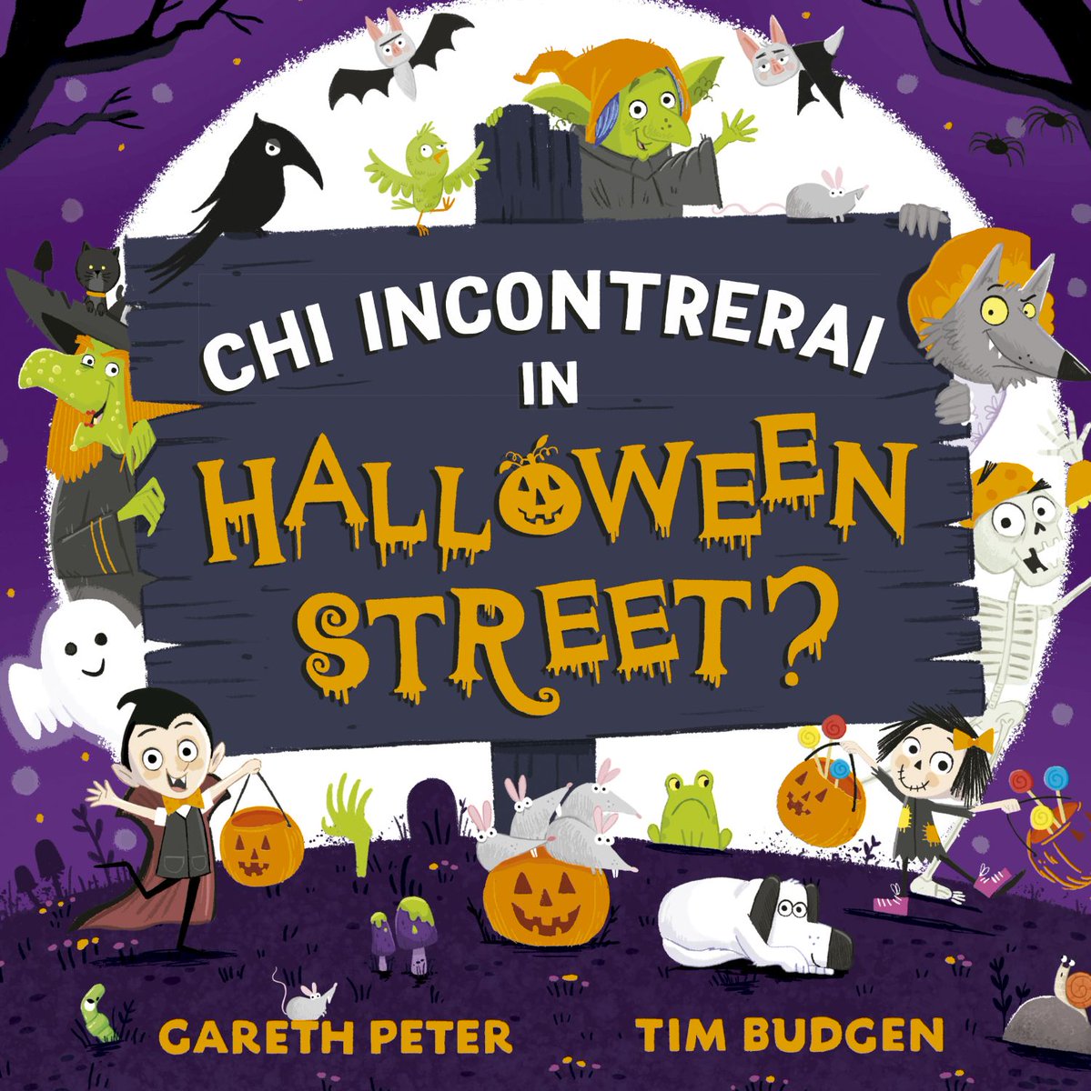 Spanish and Italian editions of Who Will You Mee on Halloween Street... this is SOOOOOOO exciting. I can't wait to read them. Woooooo. .@timbudgen .@simonkids_UK @MilesStott @Plum_Agency #halloween #whowillyoumeet #tickortreat.