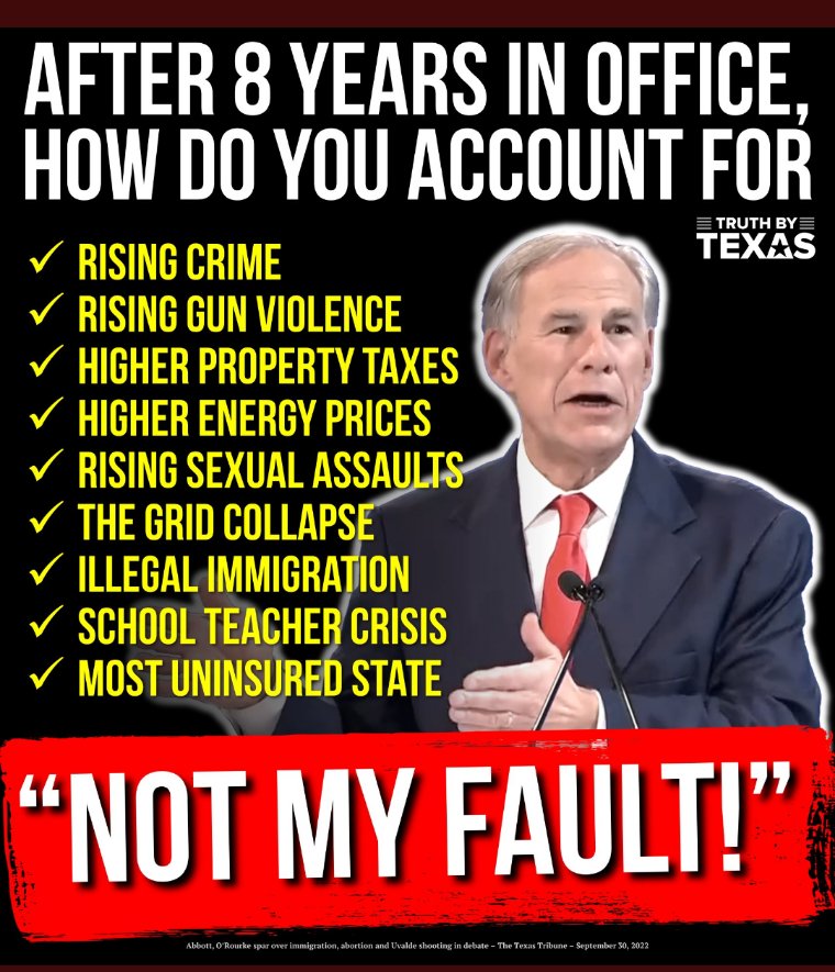 MarilynRautenb1's tweet photo. @GregAbbott_TX @DanCrenshawTX #GOPINDISARRAY
#RepublicansLieAboutEverything
#GOPDEFLECTING https://t.co/39mBKpw3wB