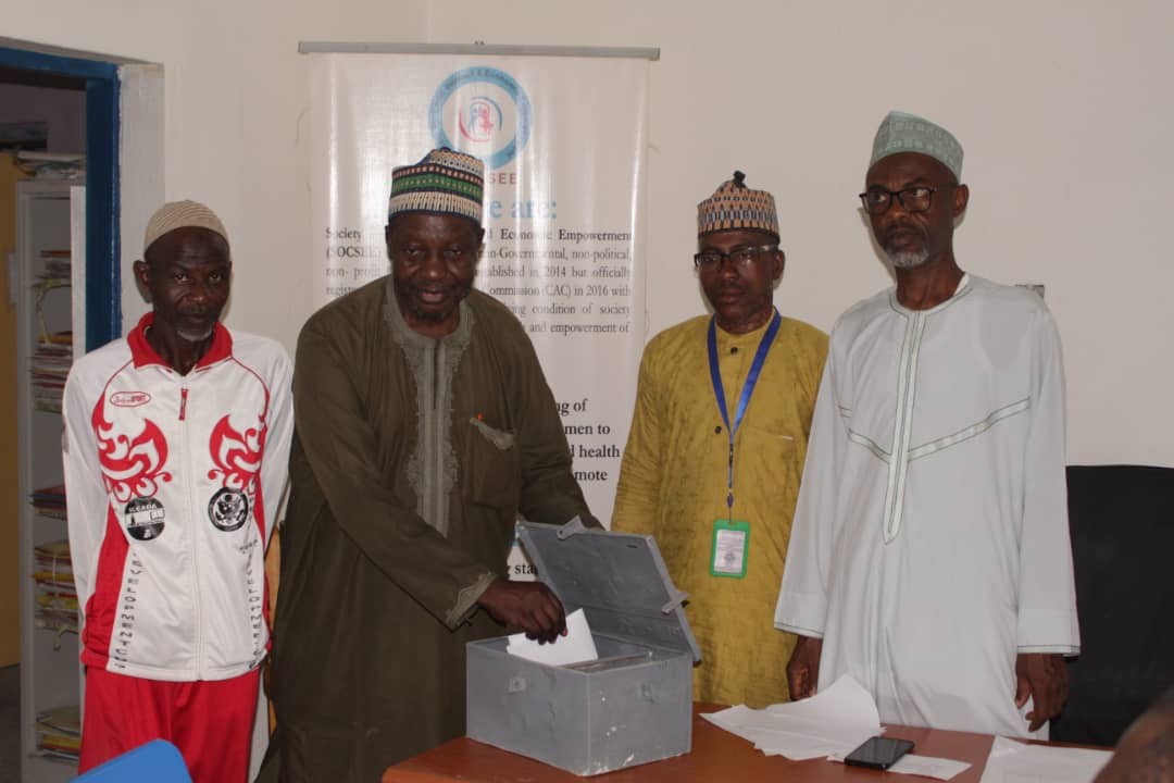 CsacefaK's tweet photo. CSACEFA KANO STATE elections held on the 9th October 2022. Open secret balloting system used which produced a credible outcome.
Dr. Auwalu Halilu was re-elected for second term as state coordinator of the Civil Society Action Coalition on Education for All Kano State Chapter. https://t.co/aJMLL2qock