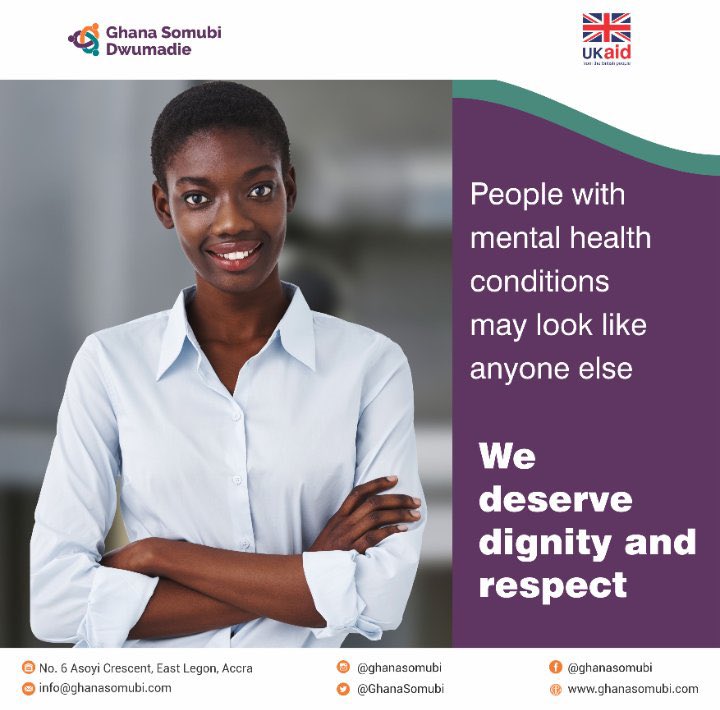ThePsykForum's tweet photo. Mental health problems do not define who you are, they are something you experience. Let us be kind and show some love today @HFFG_Ghana @GhanaSomubi #MentalHealthAwareness #MentalHealthDay #MentalHealthMatters https://t.co/9iZhBkfGFF