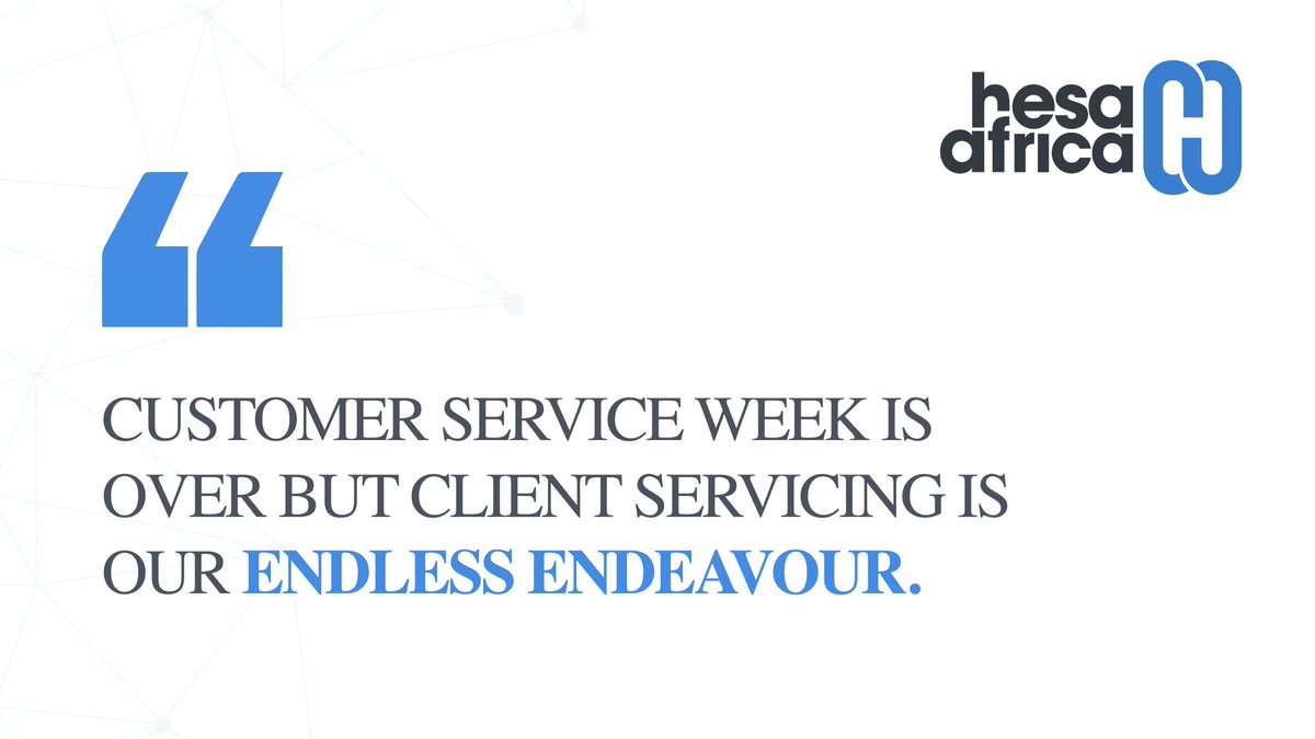 It’s our job everyday to make every important aspect of the customer experience a little bit better. #hesa