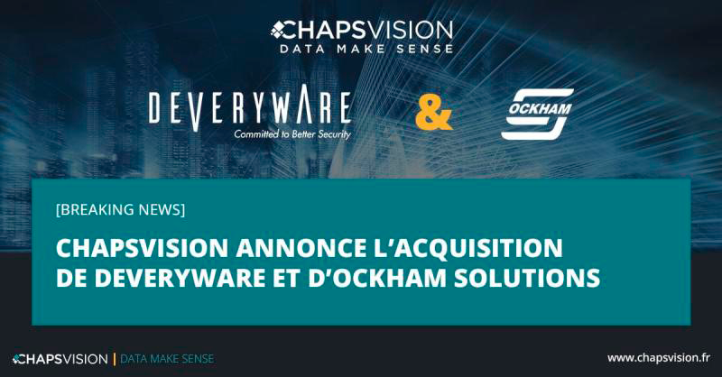 ChapsCybergov's tweet photo. ⭐ @ChapsVision annonce l'acquisition d'Ockham Solutions après celle de Deveryware.
👉 Plus de détails dans le communiqué
@DellenbachO, @JacquesSalognon
#committedtobettersecurity
#growth #fundraising #souveraineté #B2G