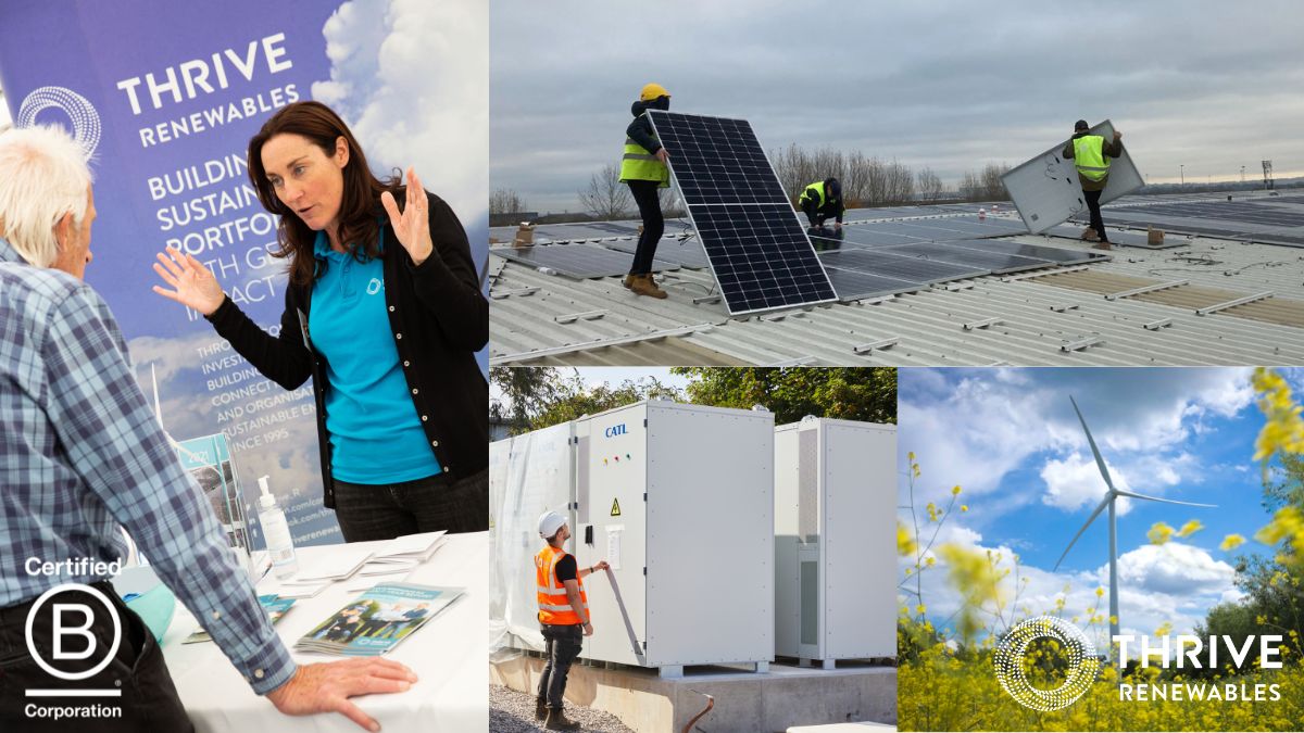 Want to work for a ‘Best for the World’ B Corp? 🌍

The Thrive team is growing! We have three positions currently open – Corporate Communications Executive, Governance and Board Support Executive and Team Support Executive. 

Read more and apply: thriverenewables.co.uk/about-us/conta…