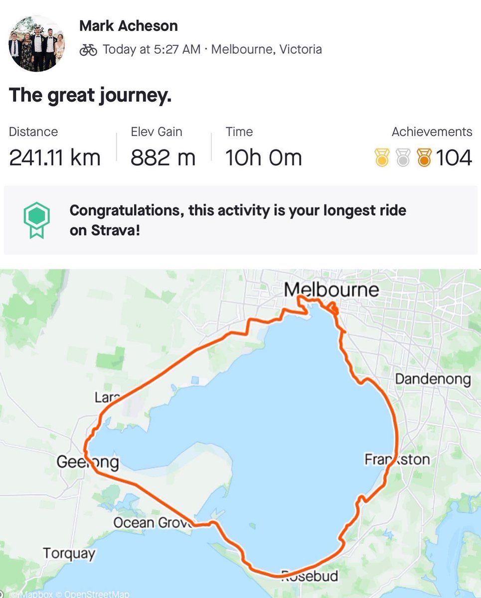 Cofounder Mark rode 230kms in a day as part of the <a href="/bicycle_network/">@Bicycle_Network</a>’s Around The Bay In A Day event. In doing so he raised $7,000 for the <a href="/CancerCouncilOz/">CancerCouncilOz</a>. Mark says the ride was for his dad (who is terminally ill), his family and everyone who has been devastated by cancer.