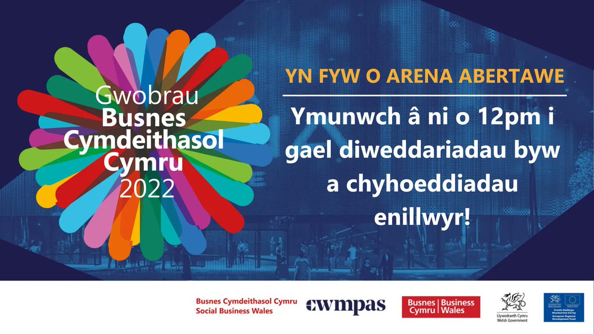 socialbizwales's tweet photo. Heddiw yw'r diwrnod mae'r Gwobrau BCC yn ôl! Yn dechrau am hanner dydd byddwn yn rhannu yr enillwyr yn fyw yma. Os ydych yn mynychu, ymunwch yn yr hwyl trwy ein tagio yn eich lluniau dathlu #SBWAwards22. rydym yn gyffrous i gyhoeddi'r enillwyr! https://t.co/yZc77ATxf9