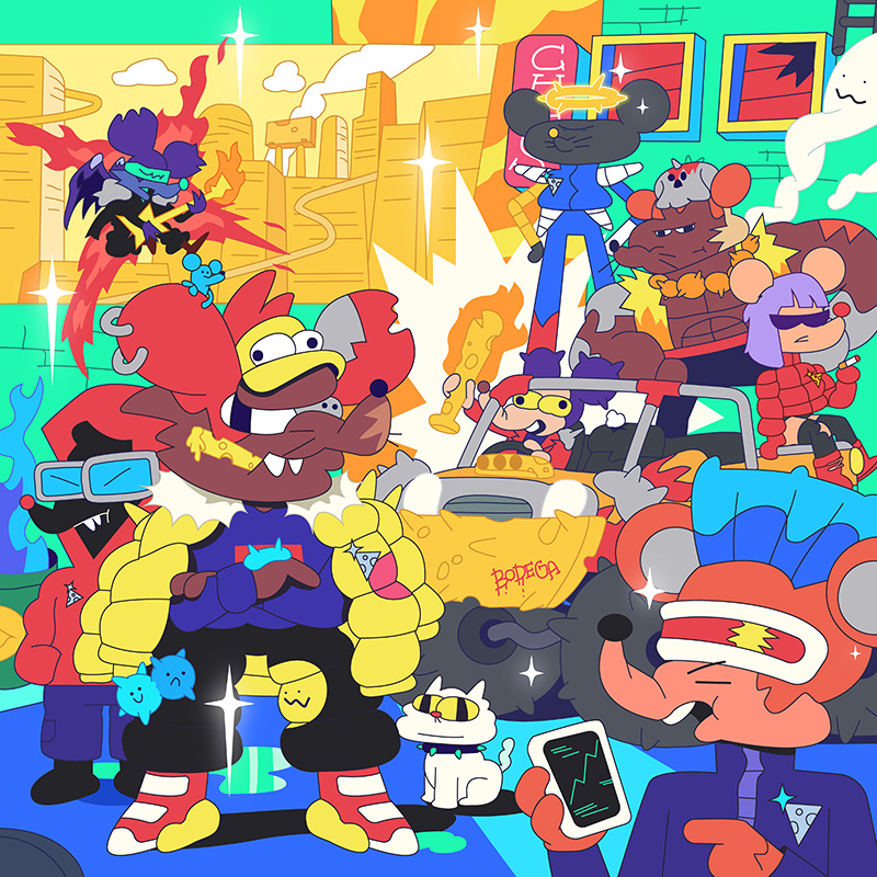 BODEGA drop 4 is now live! Made by the amazing <a href="/PhuTwenty_/">PhuTwenty 💫</a>

So much colors and cool details ✌️

 Claim yours on thebodega.wtf ✌️

#NFTartist #NFTartwork