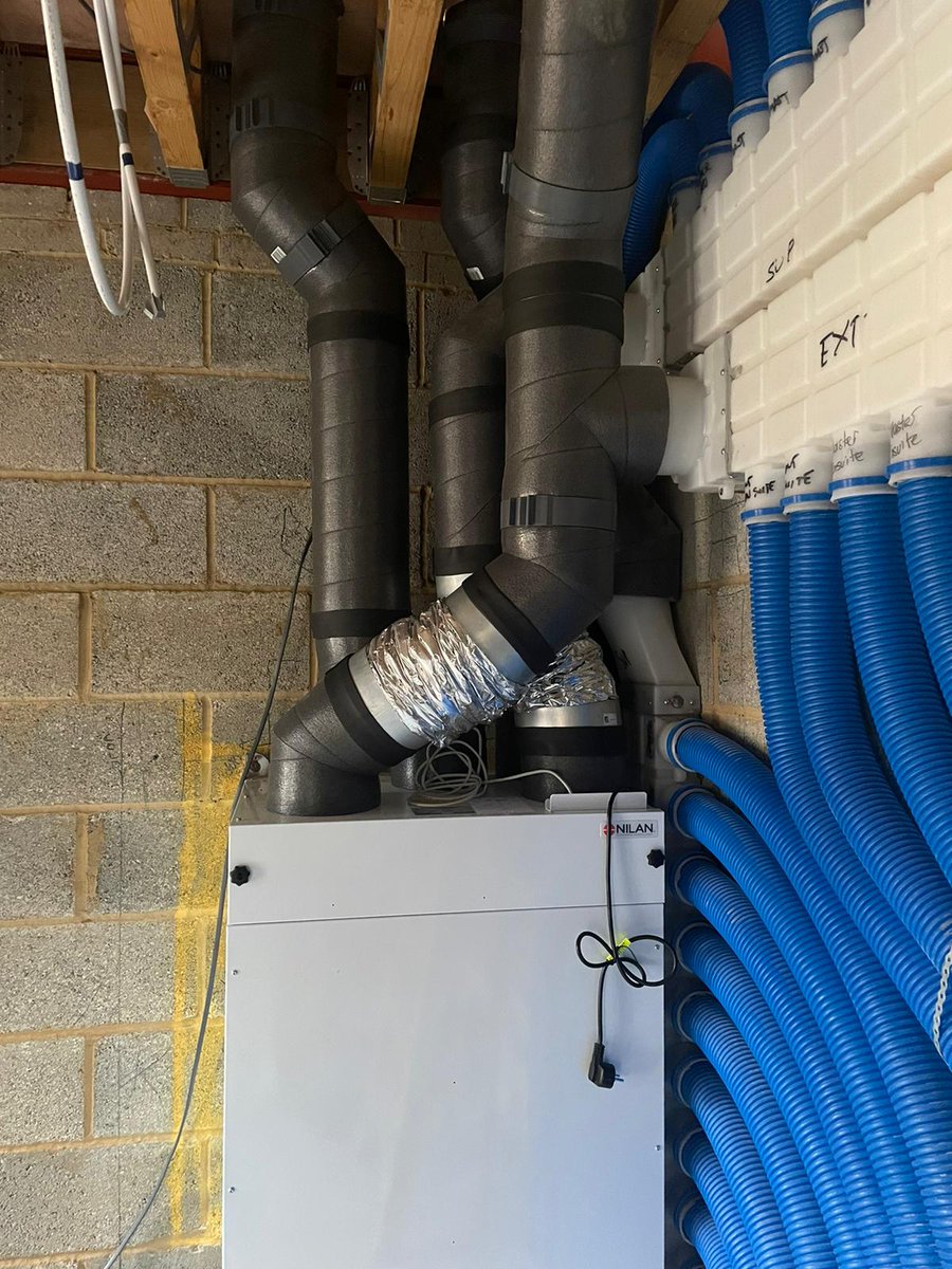 nilan_uk's tweet photo. Latest unit piped up and just waiting to be turned on and commissioned.
#ecohome #freshair #ventilation #slservices #climate #experts https://t.co/9O9lUTjaOL