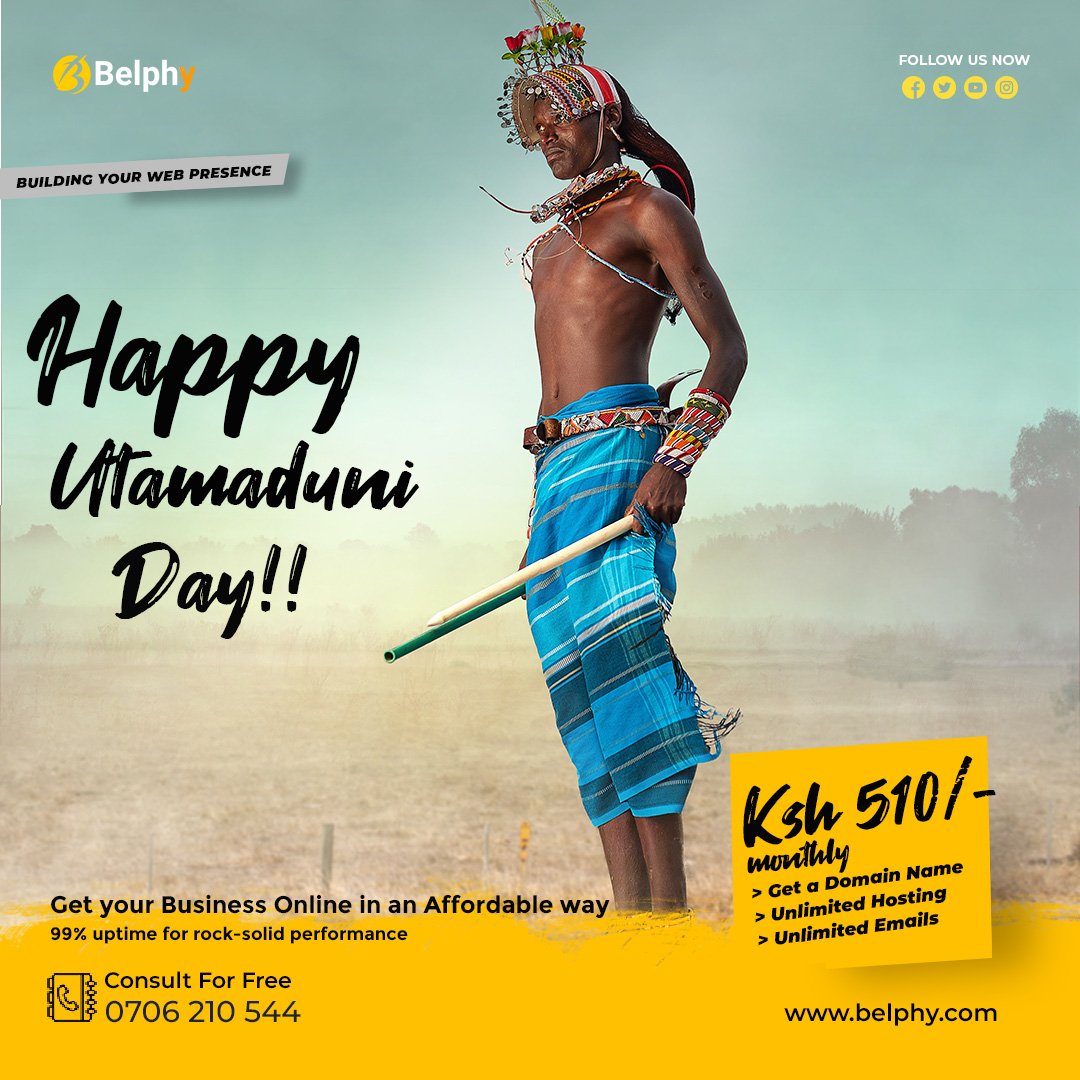 Belphy_cloud's tweet photo. Rock-solid performance is our brand. We pride ourselves as the best provider of #webhosting and #domains. We provide exceptional experiences and services to get your business online in an affordable way. Join us today as we celebrate #UtamaduniDay. #BelphyCreates #100daysofcode https://t.co/OJumDnAVWg