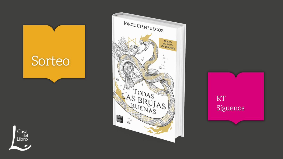casadellibro's tweet photo. 📚 SORTEO 📚

Sorteamos cinco ejemplares de la novedad editorial "Todas las brujas buenas", de @jorcienfuegos. ¿Quieres uno?

1️⃣ Síguenos
2️⃣ RT

BBLL: https://t.co/QLqvzKDIpC
@TeenPlanetLibro @Planetadelibros https://t.co/nxPmrCIhhj