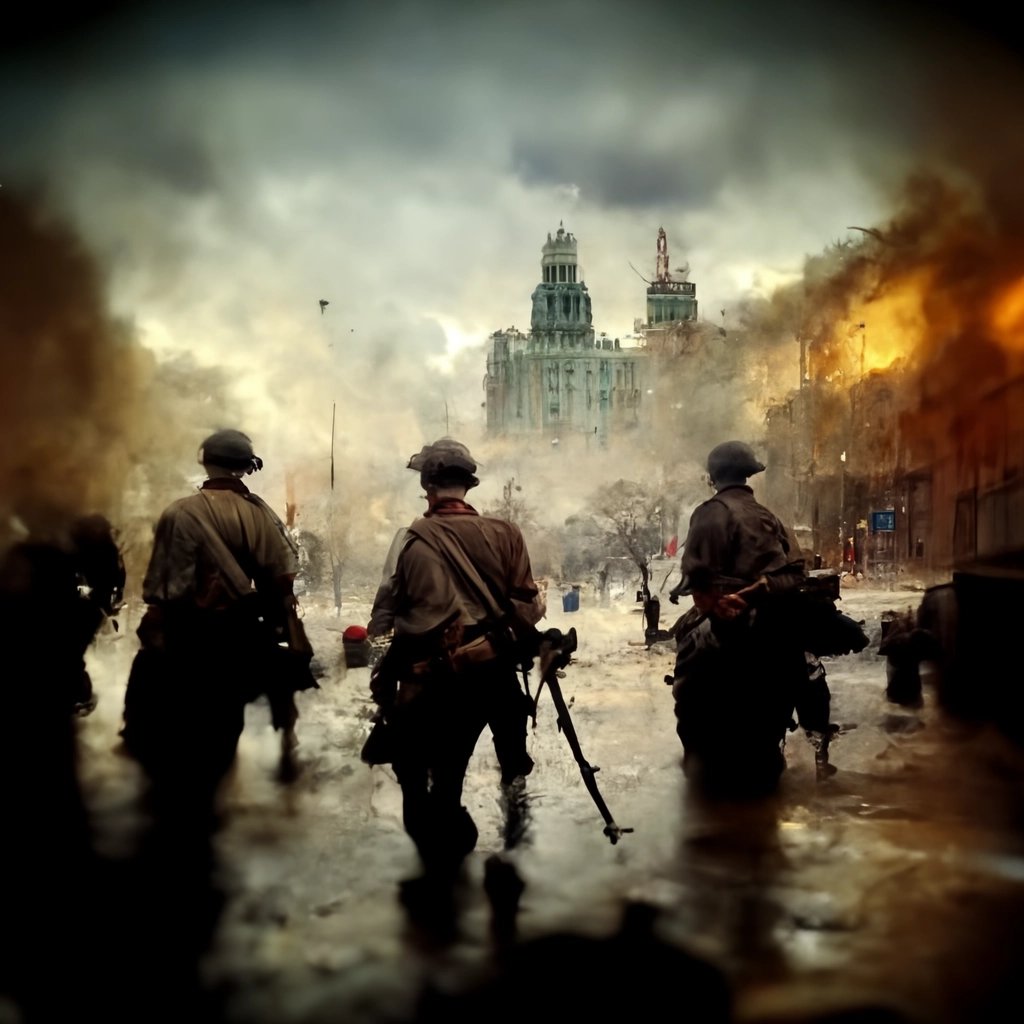 Soldiers in World War III
#midjourneyAi #midjourney #midjourneyart