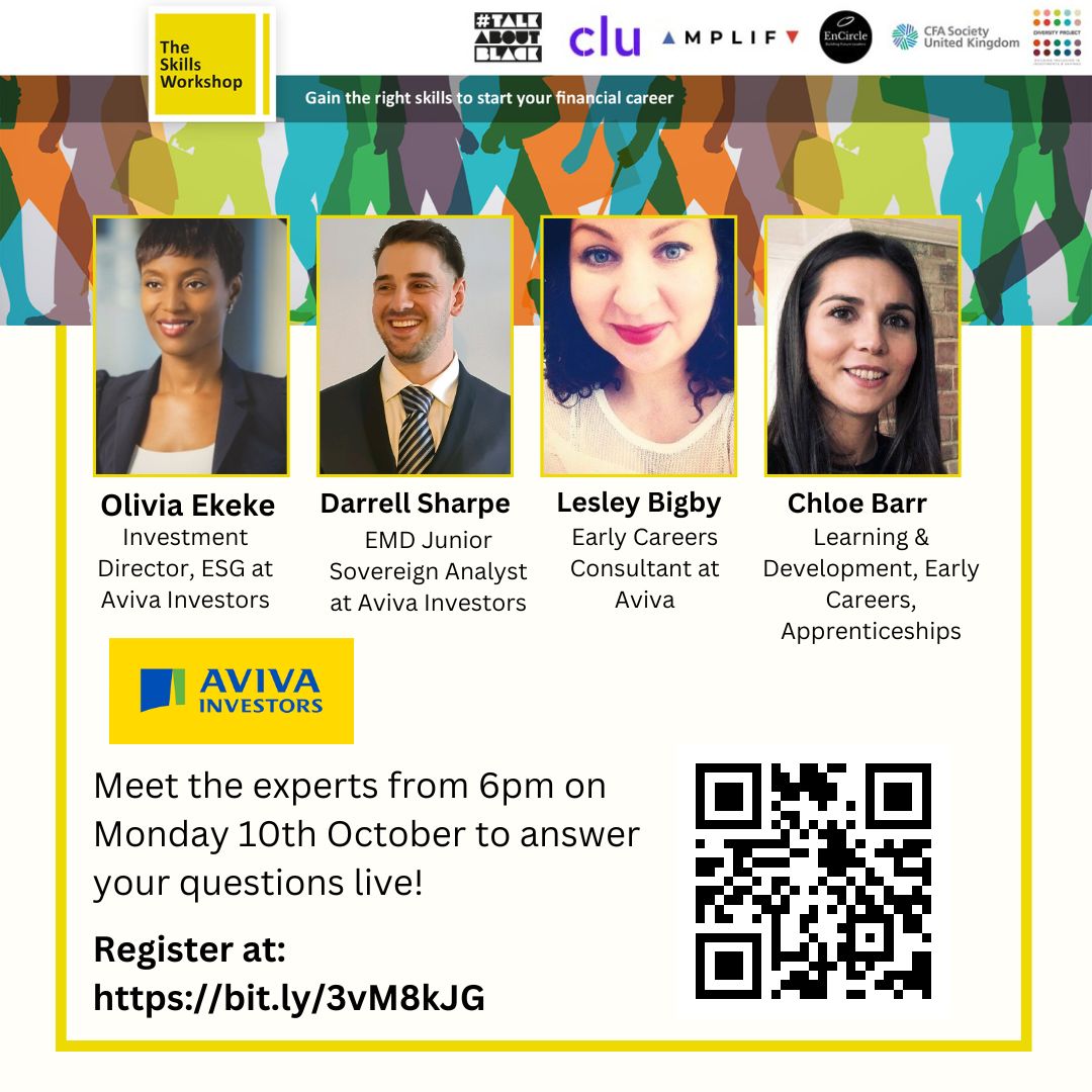 talkaboutblack's tweet photo. Do you have big plans for your future? Join @avivainvestors to discover your true potential through their graduate, intern and trainee programmes.  Sign up here https://t.co/yHlplXGvev

@DiversityProj 
#TheSkillsWorkshop #TalkAboutBlack #ImpactThurInclusion https://t.co/1zajLHAgqV