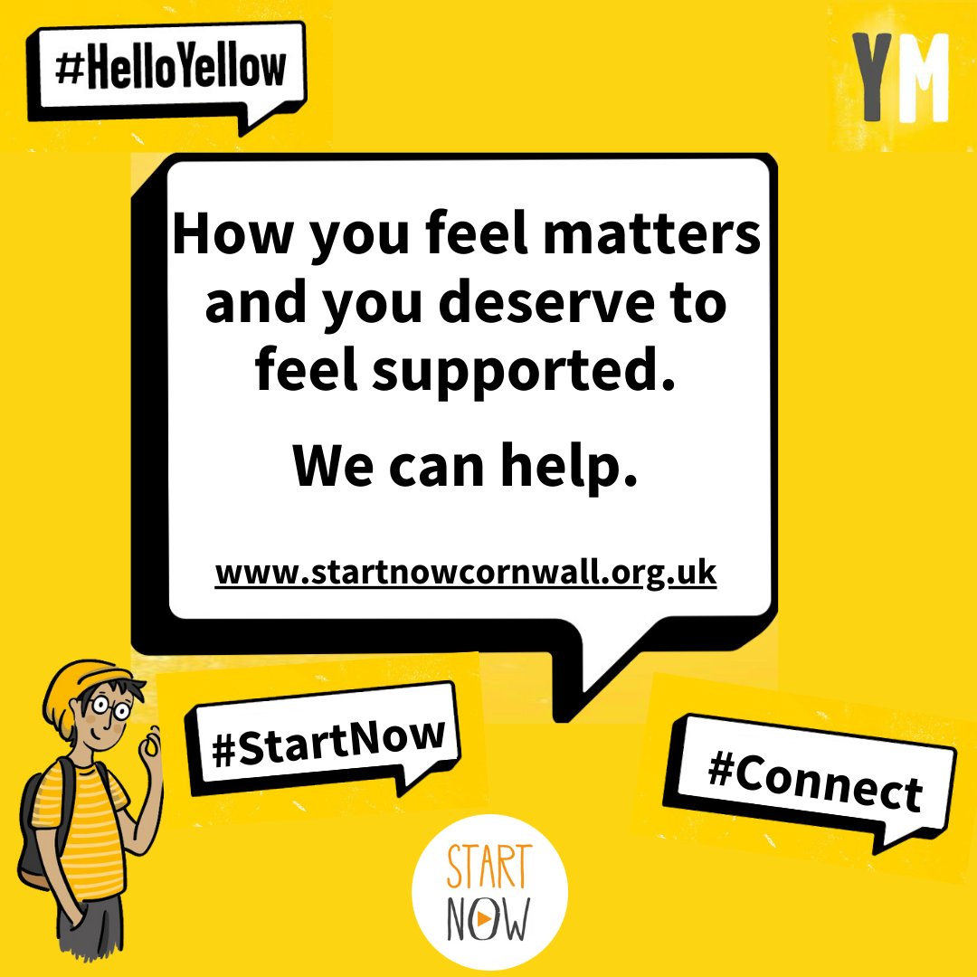 HeadStartKernow's tweet photo. We're wearing yellow for #HelloYellow day. 
#HSKYouth supporting #YP in #Cornwall #HelloYellow #YoungMinds #WorldMentalHealthDay #YouMatter #Wellbeing #Resilience #StartNow #Connect @TFFCornwall @CornwallEPS @caph_cornwall @CornwallCouncil @PirateEducation https://t.co/U5mu4jXZYu