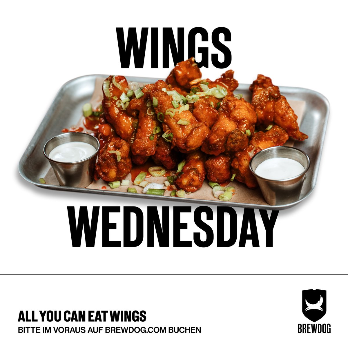 Have you reserved your table for Wings Wednesday yet? All you can eat chicken or cauliflower wings every Wednesday!! 

#wingswednesday #wings #brewdog #beer #craftbeer