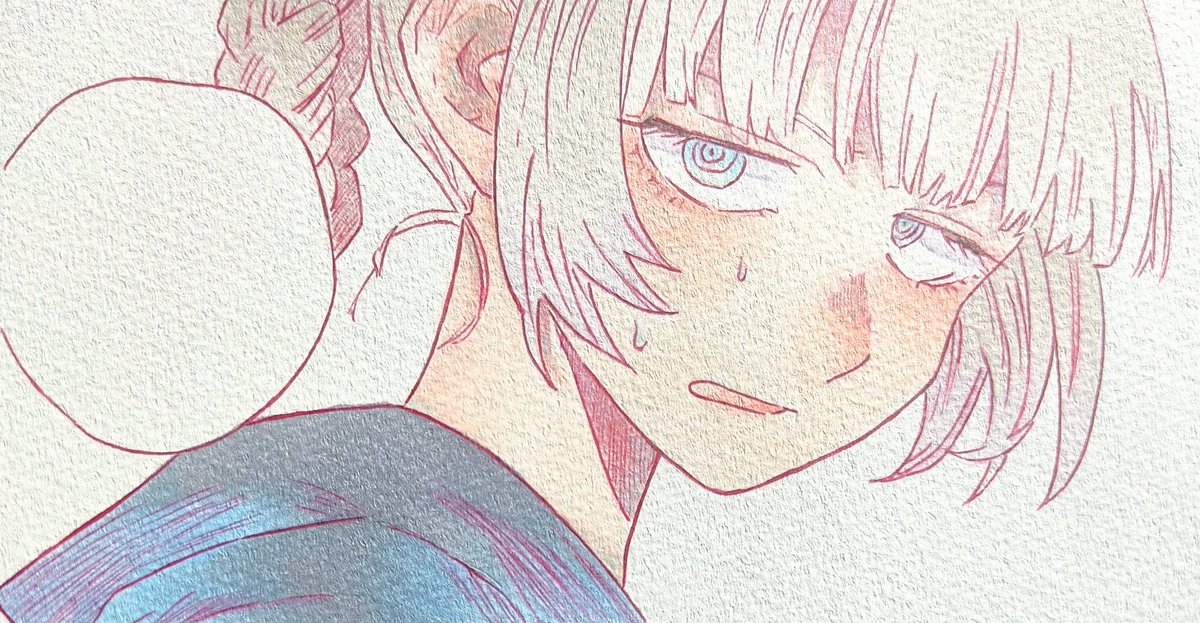 ナズナちゃんの髪の色が分からない🙄🙄
 #模写  #よふかしのうた