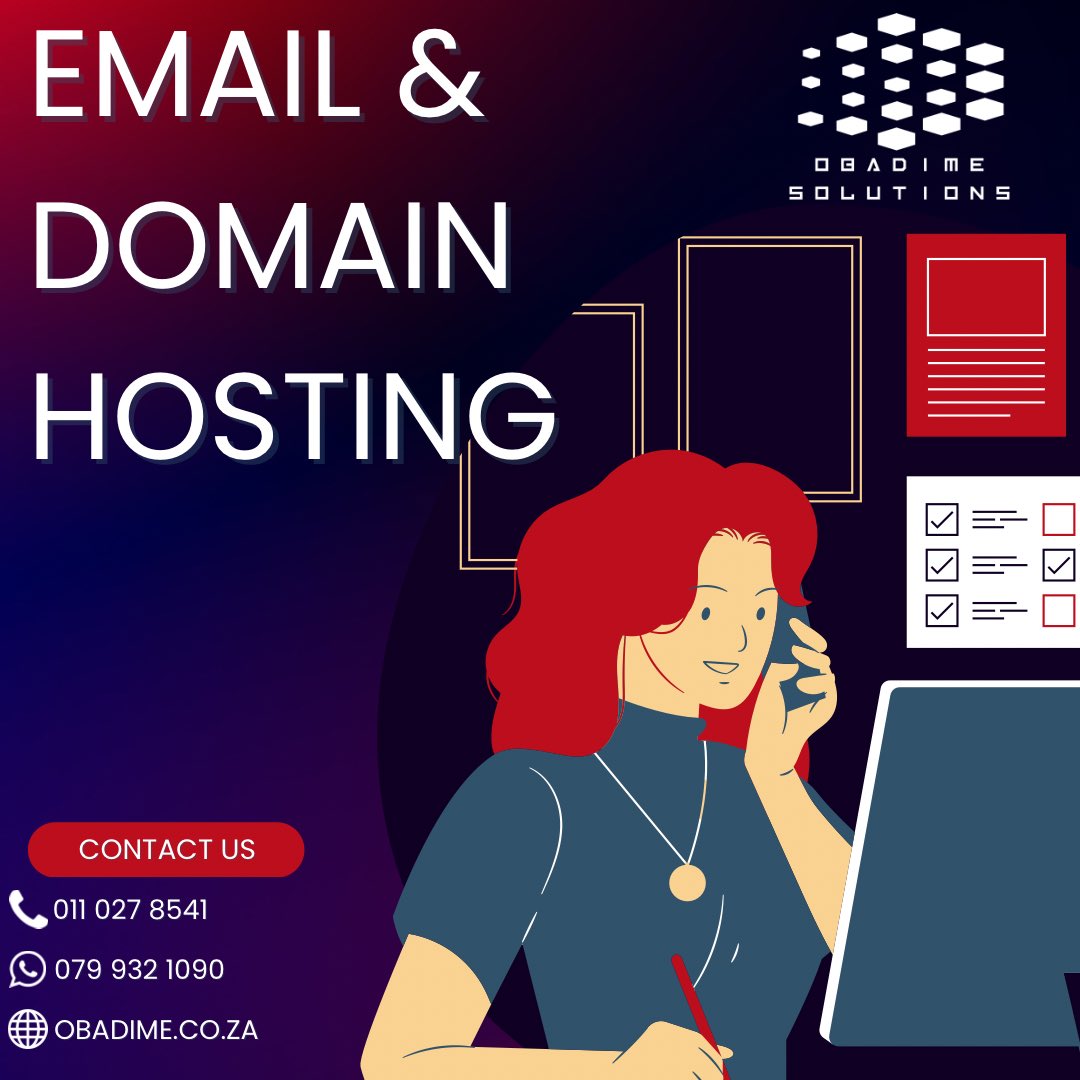 ObadimeSolution's tweet photo. With a variety of hosting packages, you’re bound to find the one that suits your business the best! Click the link in our bio for more &amp; follow us for more services.
#domainhosting #emailhosting #emailmarketingtips #website #techsolutions #businesssolutions #techbusiness #modern https://t.co/J4t7SHkfnZ