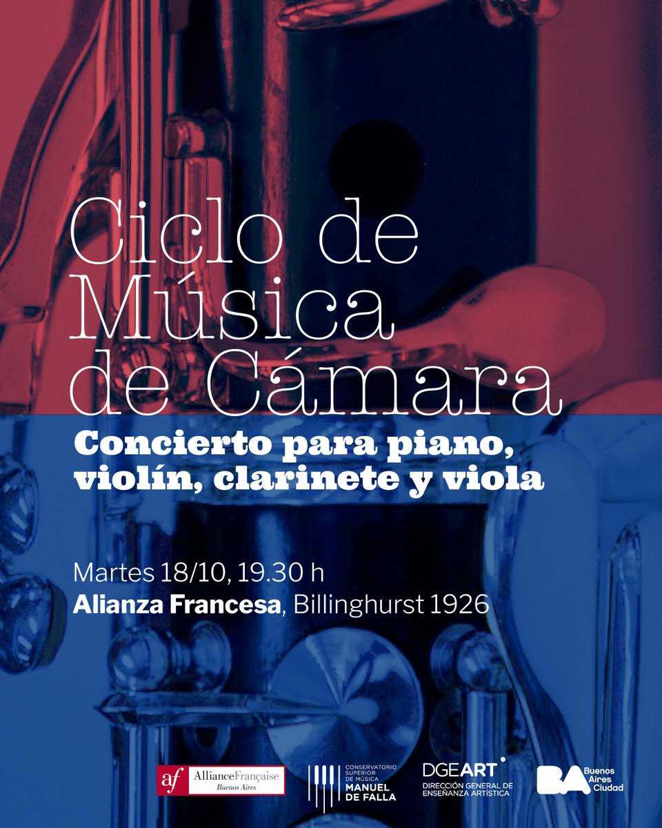 datacultura's tweet photo. 🎵CICLO de MÚSICA de CÁMARA I Programación
🙌Continúa el nuevo ciclo de conciertos de la #DGEART en @AlianzaFBsAs. Los conciertos serán los días martes, con entrada libre y sin cargo.
Te dejamos las siguientes fechas👇 https://t.co/wubA1ZWTJb