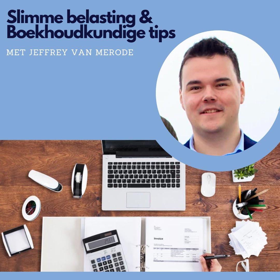 24 november geeft Jeffrey van Merode de online workshop slimme belasting &amp; boekhoudkundige tips
Meld je aan via deze link > eventbrite.nl/e/tickets-webi…