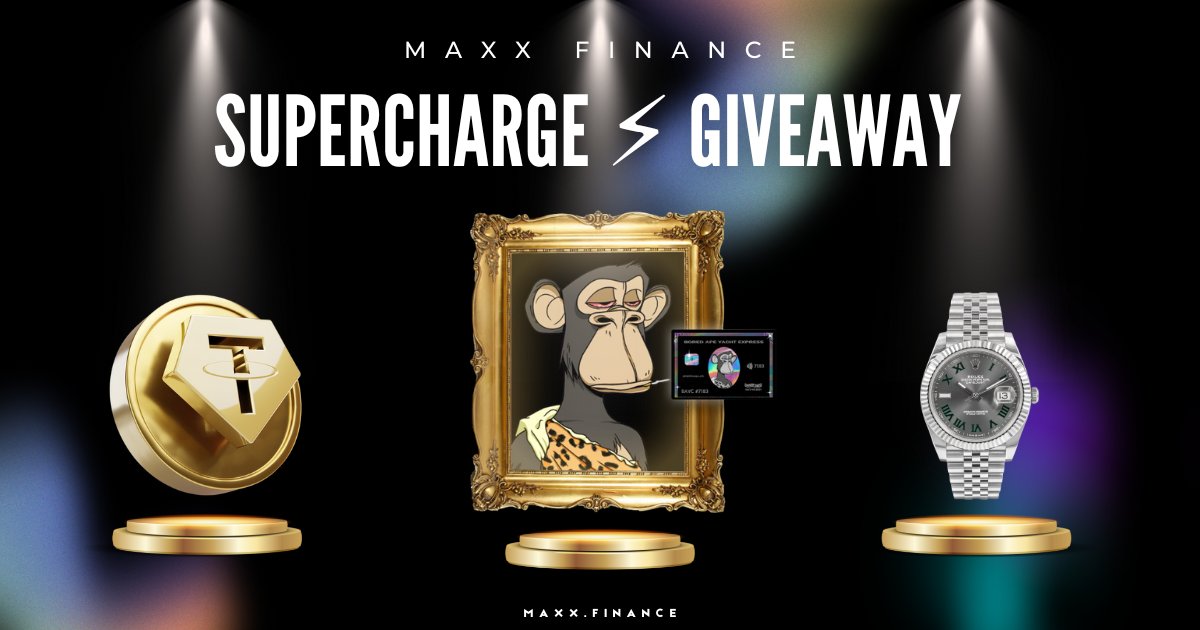 ⚡Join $MAXX biggest #Giveaway &amp; #Contest in prior to our dApp launch:
👉🏻#Win one of the super #prizes: Rolex watches, #BAYC #NFT &amp; shared pool of $25,000 
👉🏻Get guaranteed 10% reward⭐️in MAXX tokens from all referred users to #FreeClaim #Airdrop 

➡️ link.maxx.finance/sct