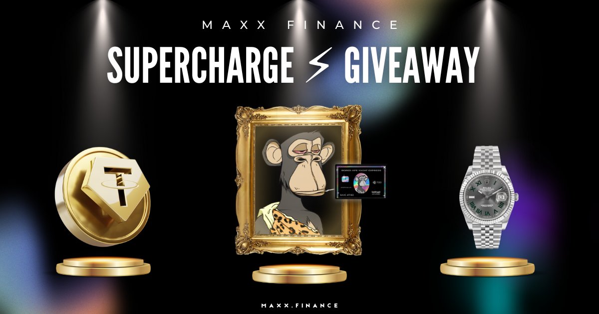 ⚡Join $MAXX biggest #Giveaway & #Contest in prior to our dApp launch: 👉🏻#Win one of the super #prizes: Rolex watches, #BAYC #NFT & shared pool of $25,000 👉🏻Get guaranteed 10% reward⭐️in MAXX tokens from all referred users to #FreeClaim #Airdrop ➡️ link.maxx.finance/sct