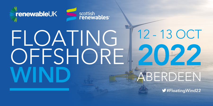 RenewableUK's tweet photo. This weeks #FloatingWind22 co-hosted with @ScotRenew and #Cables22 co-hosted with @GUH_News is SOLD OUT along with reserve list!

We hope to see you all this week at @PandJLive in #Aberdeen for a double whammy of #offshorewind networking. (1/2) https://t.co/MnA9Vn21pg