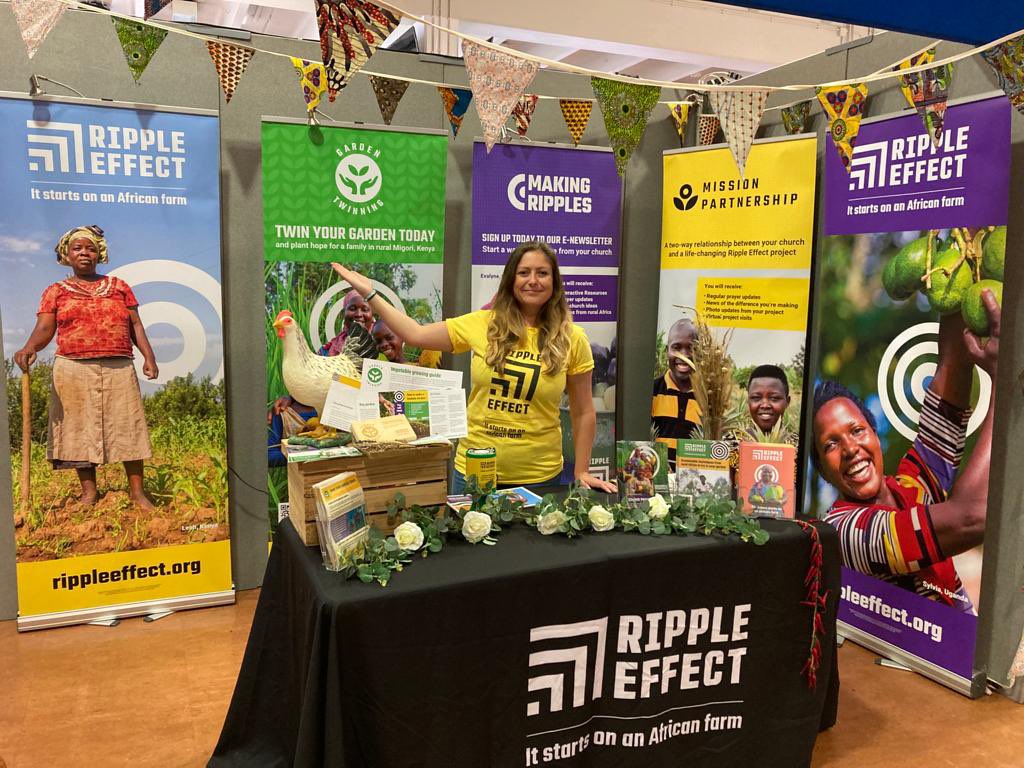 RippleEffectNGO's tweet photo. Some of our UK team are at the Christian Resources Exhibition in Surrey for the next few days.
Come by our stand if you want to learn more about all things Ripple Effect and how your church can get involved in #GardenTwinning 🌱
#CRE2022 @CRE_churchshow https://t.co/ESvs7x7lmI