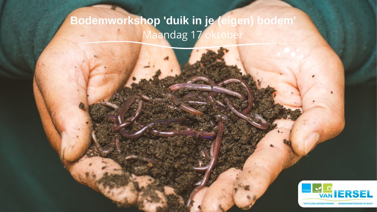 "Duik in je (eigen) bodem” workshop georganiseerd door <a href="/tuindees/">Tuinderij de Es</a> op 17 oktober samen met Vitaland
 en Van Iersel Compost. Een kijkje in de wereld van BBA en chroma's. Aanmelden is verplicht bit.ly/3Mz18I1 
(Uitsluitend voor iedere agrarisch ondernemer/tuinder) 
#compost