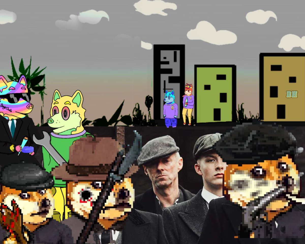 Let's start a #Giveaway to celebrate the upcoming launch of our partners the @BlindersDoge! 🚀

Together we do a #NFTGiveaway:
- 3 Drugged Huskies NFTs
- 5 Doge Blinders #NFTs

To win:
- Follow <a href="/DruggedHuskies/">The Drugged Huskies | $TDH</a> &amp; @BlindersDoge 
- Like &amp; Retweet
- Join TG: t.me/TheDogeBlinders