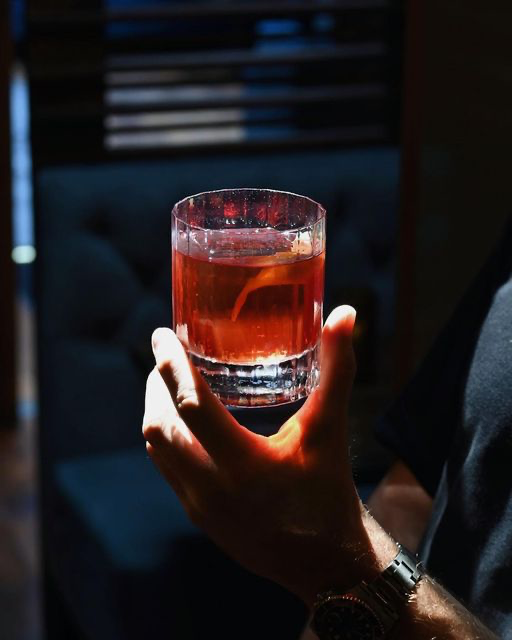 Drink of choice: a negroni. Sbagliato... with prosecco in it. 
<a href="/LuigiBormioli/">Luigi Bormioli</a>