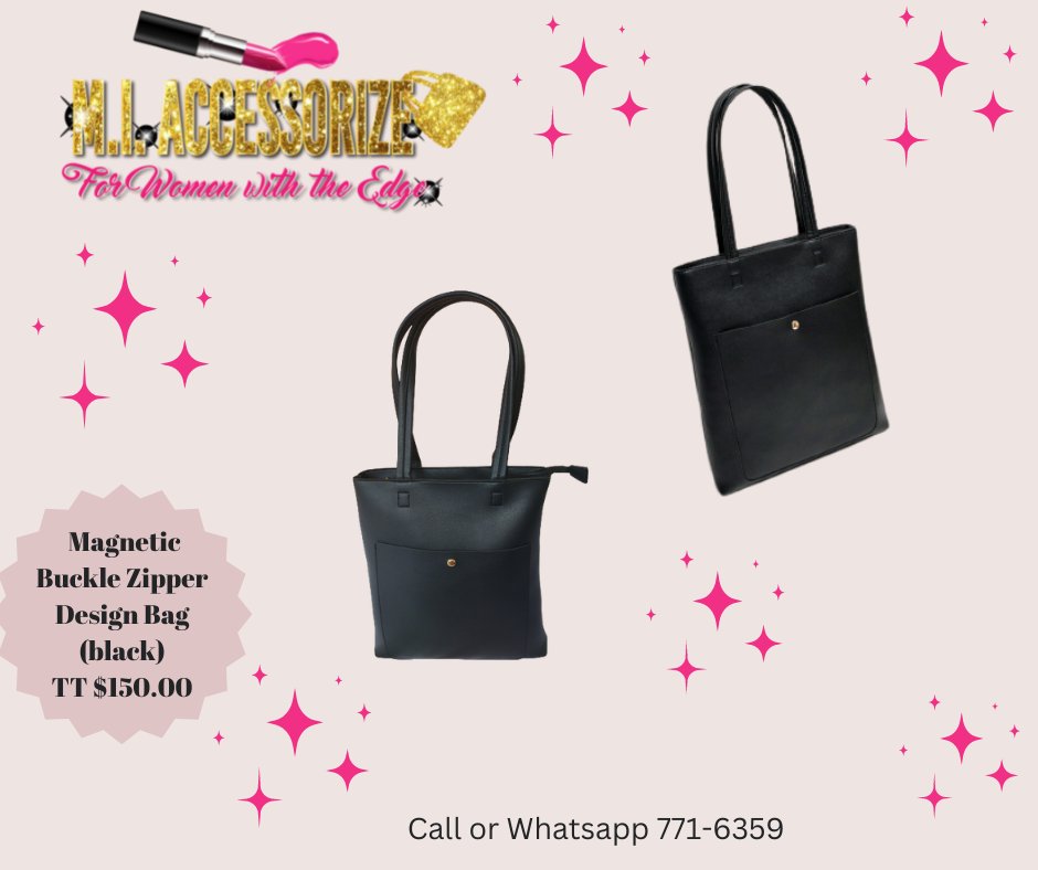 mi_accessorize's tweet photo. Fashion Basic Magnetic Buckle Zipper Design Solid Color Large Capacity PU Tote Bag... Available in Black and Auburn
#miaccessorizeforwomenwiththeedge
#classy #boujee #sexy #fashion #style
#bags #selfloveselfcare https://t.co/8yPfSfeaIv