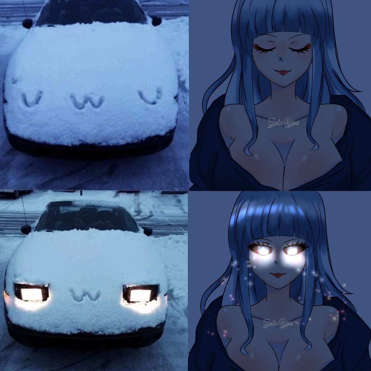 Galu_Yori's tweet image. Fanart of the cutie snowy car💙 🌟❄️
#Fanarts #snowcar #uwu #uwugirl #ibisPaintX #digitalpainting #digitalart