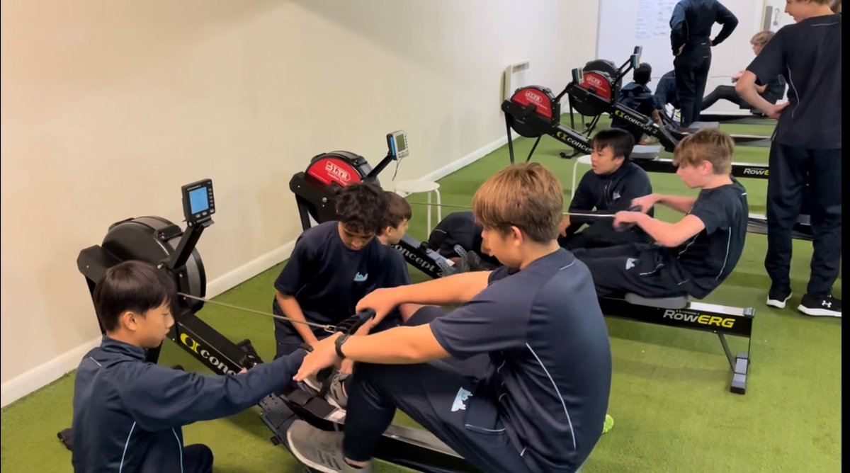 Our Year 10 boys took part in team rowing races to see who could reach the furthest distance possible in 10 minutes. Communication, slick handovers and good rhythm is key!