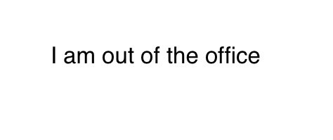 KSVesq's tweet photo. The entirety of an OOO reply I just received and not going to lie I sort of love it https://t.co/dBKzArsTLa