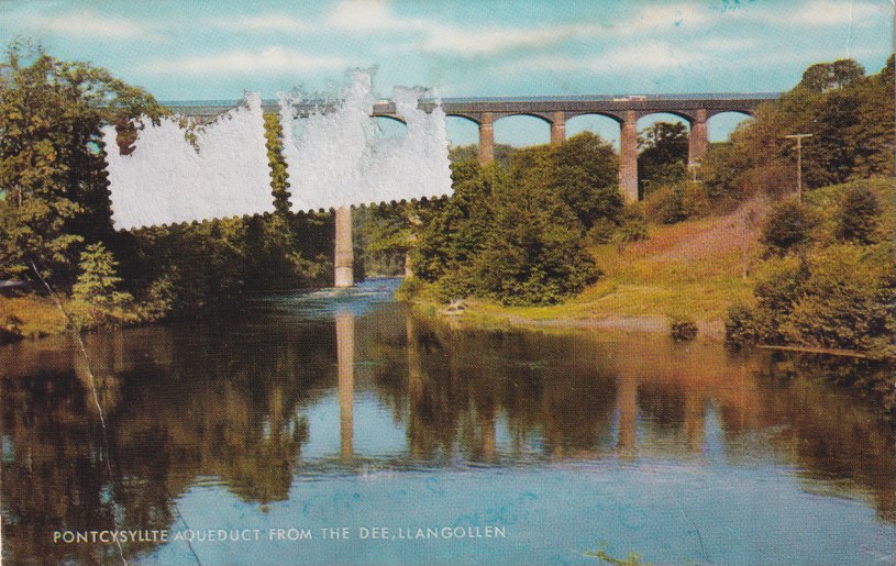 PastPostcard's tweet photo. We have just been over the aqueduct shown over - I loved it but Lin has a fear of heights and kept threatening to be sick. https://t.co/ZhAc2kc0j1