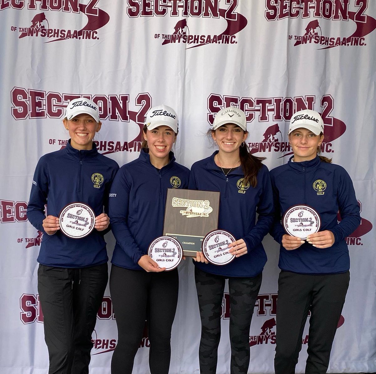 AMarathakis's tweet photo. 🚨SECTION 2 CHAMPIONS🚨 Academy Golf completes the 3-peat with a decisive team win👏🏼‼️Academy will represent Section 2 at States in June. CONGRATULATIONS Nicole, Kennedy, Jillian, and Sam-so proud of all of you👏🏼💙‼️ #AcademyWay @thealbanyacademies @sect2athletics @nysphsaa https://t.co/YLxQWBMghM