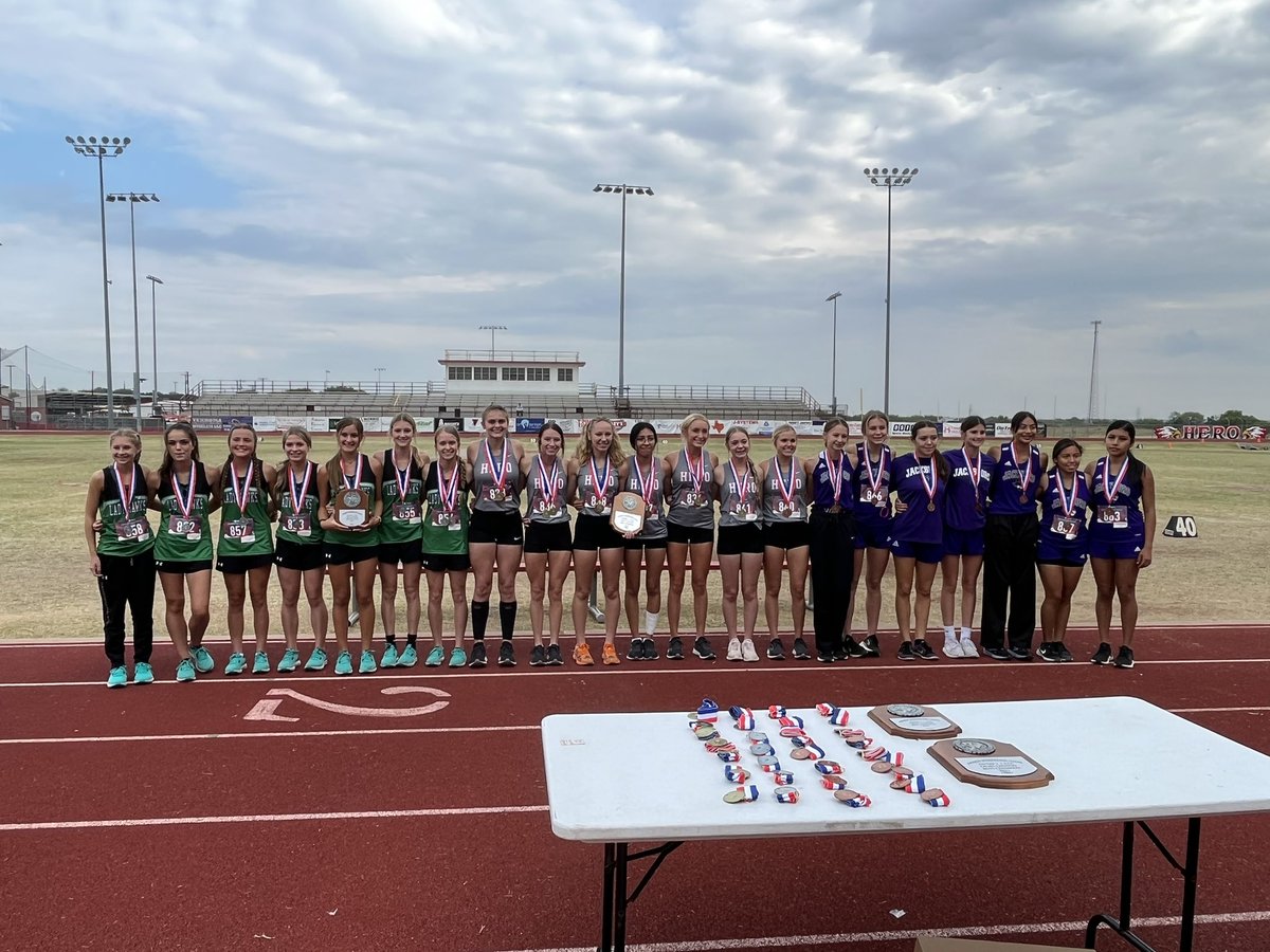 The Holliday Lady Cross Country wins the District Championship.  Congratulations to the Lady Eagles.