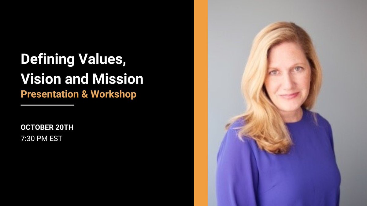 TechshiftA's tweet image. Join this session with Leadership Consultant, Sheryl D. Phillips, to learn more about how Values, Vision and Mission can be defined and help guide us as we begin careers in technology and social good. 
Register here: eventbrite.com/e/values-visio…
#techshift #techforgood #events
