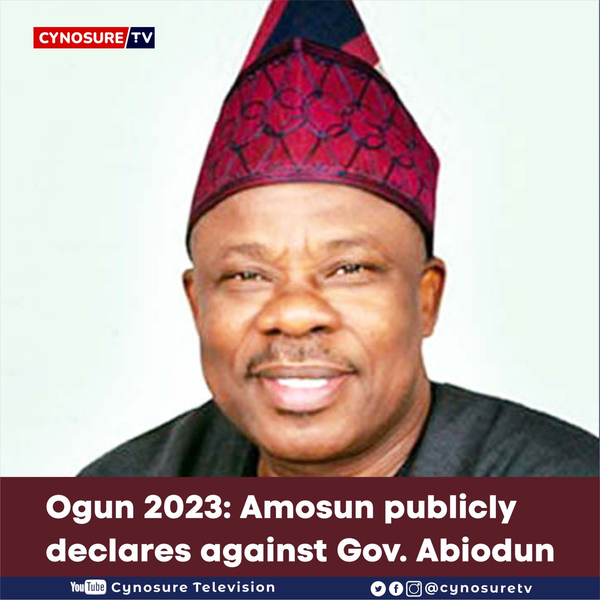 officialsugpro's tweet photo. Ogun 2023: Amosun publicly declares against Gov. Abiodun, announces Biyi Otegbeye of ADC as preferred Candidate.

Do you think Amosun will get it right this time?

#cynosuretv #AkwaIbomIsPDP #October28 #DangoteExploitingKogi #ASUUstrike #LekkiMassacre Go and Verify shank Japa https://t.co/Xfse8xApZl