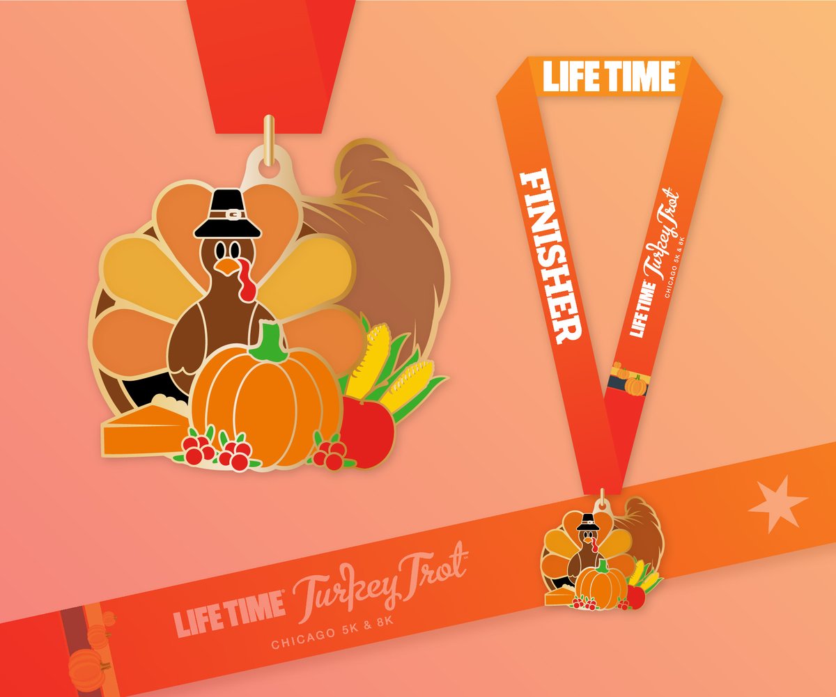 TurkeyTrot_Chi's tweet image. Turnip the pace this #Thanksgiving to earn some festive hardware before the family feast begins. 

#MedalMonday #TurkeyTrotChicago #LTAthleticEvents