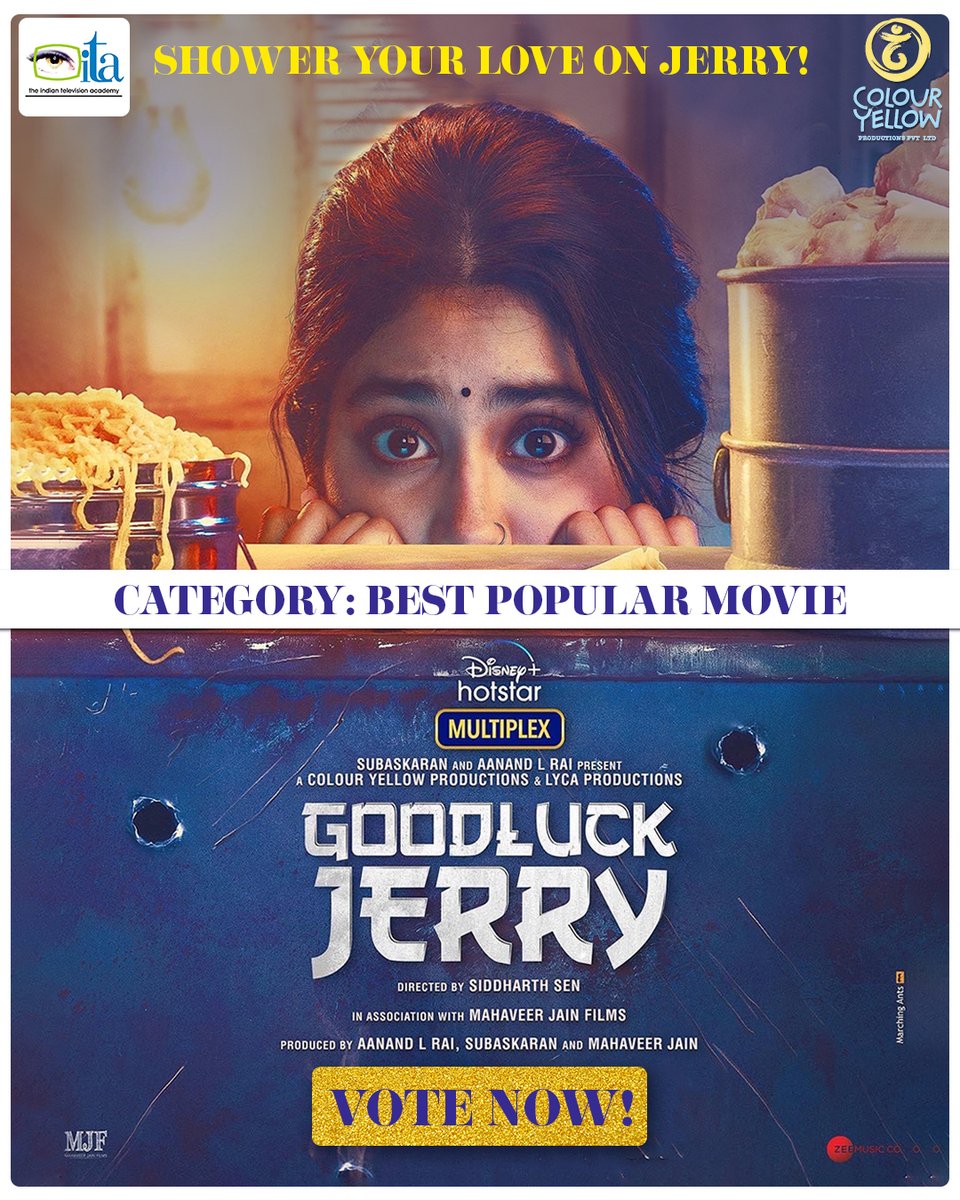 colouryellow_in's tweet photo. Let us all shout Good luck Jerry🥳
VOTE NOW- https://t.co/EGAnSO7lsf

@Sen_sidd #PankajMatta #Janhvikapoor #DeepakDobriyal #MitaVasisht @neerajsoodactor @isahilmehta @sushant_says https://t.co/S1HQ91r1iw