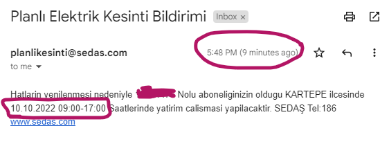 KurabiTV's tweet photo. Ve @sakaryaelektrik 'ten muhteşem bildirim. Bugünkü elektrik kesintisini haberini yeni gönderiyor. ,

Not: Saat 18 oldu ama hala elektrik yok bu arada. https://t.co/cLE9KPOoLi